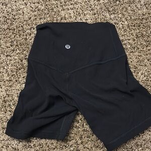 Lululemon Athletica Black Bike Shorts with Stretchy Fit